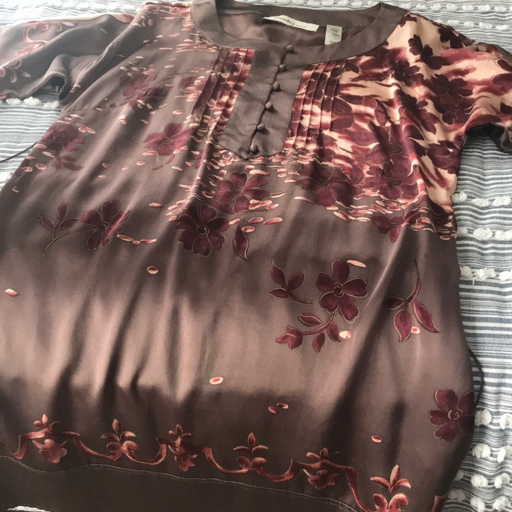 Laundry satin kimono-style dress